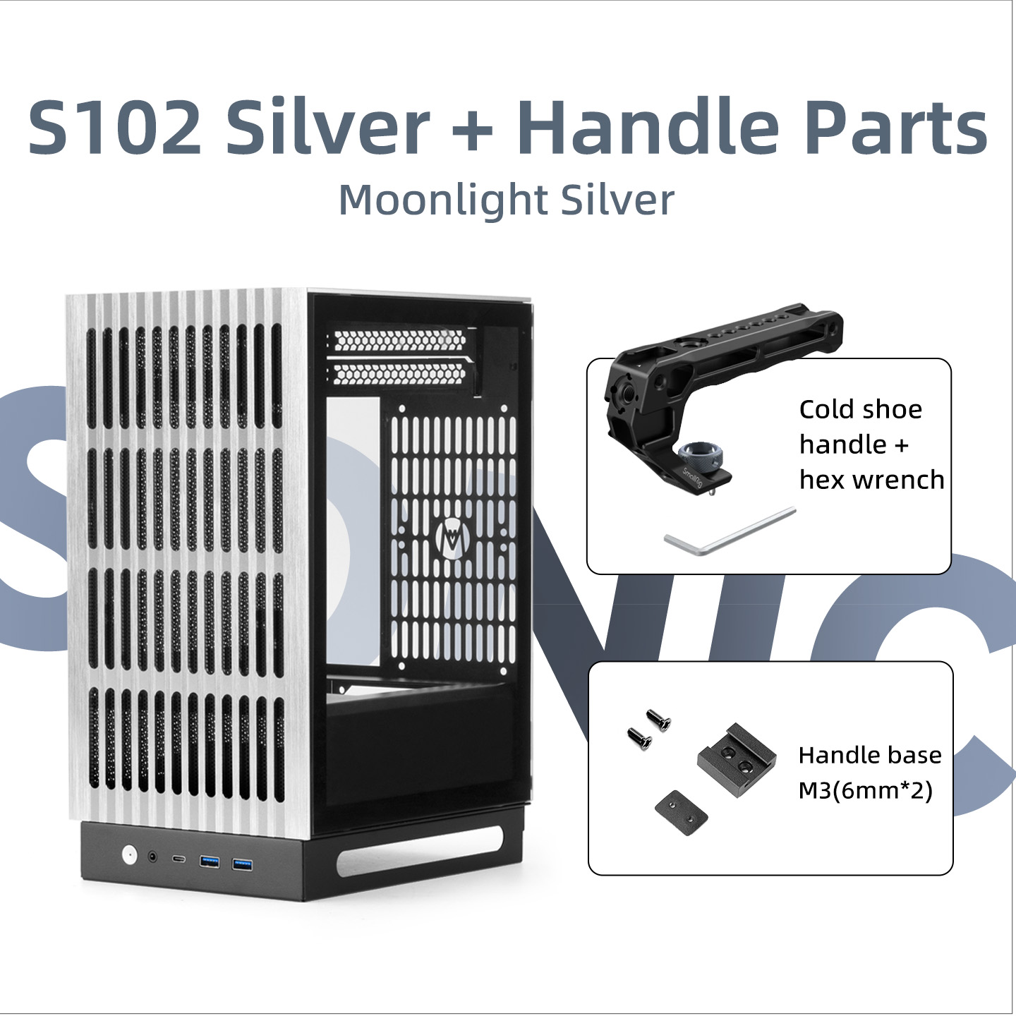 Mini Itx Case With Handle Portable - Mechanic Master S102 Versione con Maniglia,