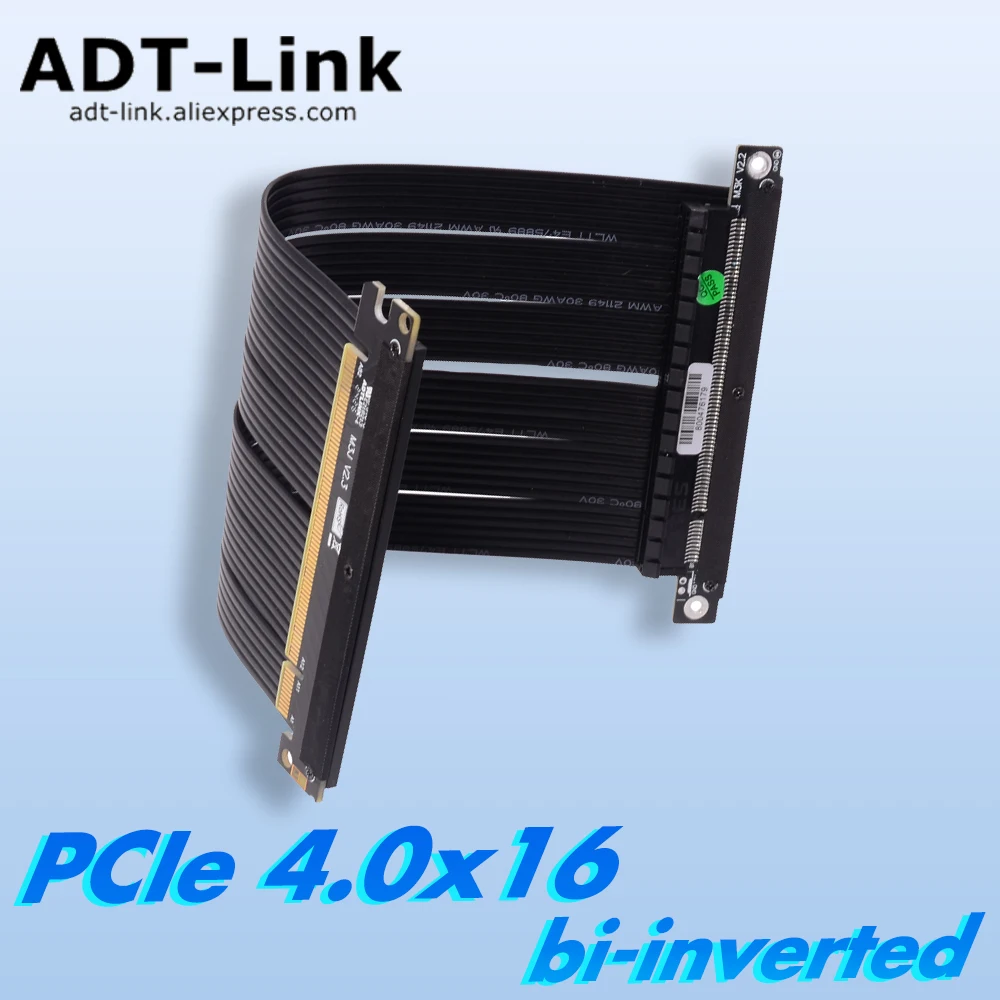 Itx Case Pcie Riser 4.0 - Doppio cavo di prolunga riser PCIe