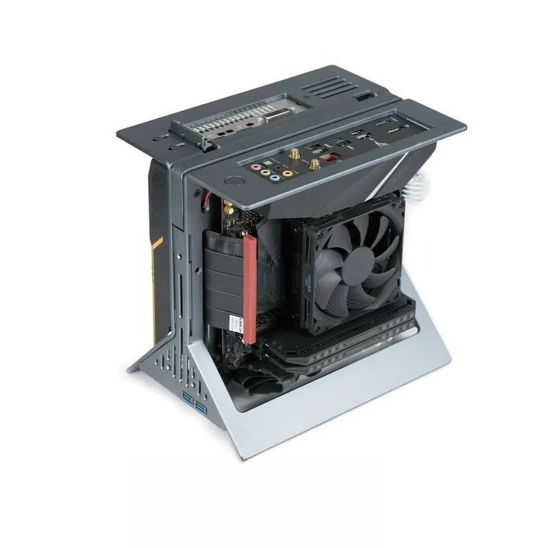 Chassis Open Frame 1U in Allum - Mini Itx Case With Handle Portable recensione e prezzo