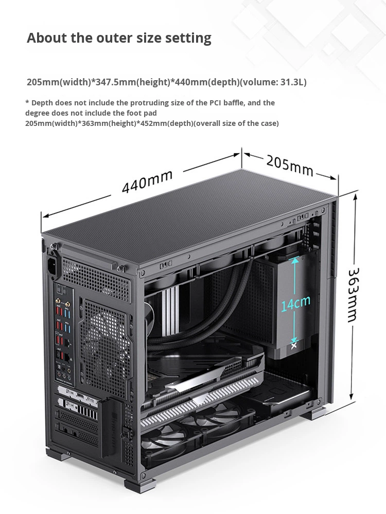 Case PC Tower Compatto Micro-A - Mini Itx Case Water Cooling Support recensione e prezzo